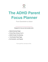ADHD Parent Focus Planner — Daily Planning That Actually Works for Your Brain