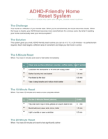 ADHD-Friendly Home Reset System - 15-Minute Room Resets That Actually Work