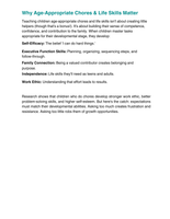 Age-Appropriate Chores & Life Skills Guide - Building Capable, Confident Kids