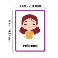 Kids Emotion Flashcards — 28 Feelings & Expressions for ADHD & Emotional Intelligence