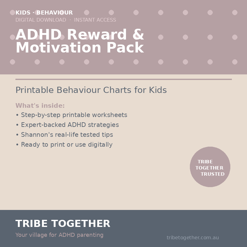 ADHD Reward & Motivation Pack — Printable Behaviour Charts for Kids