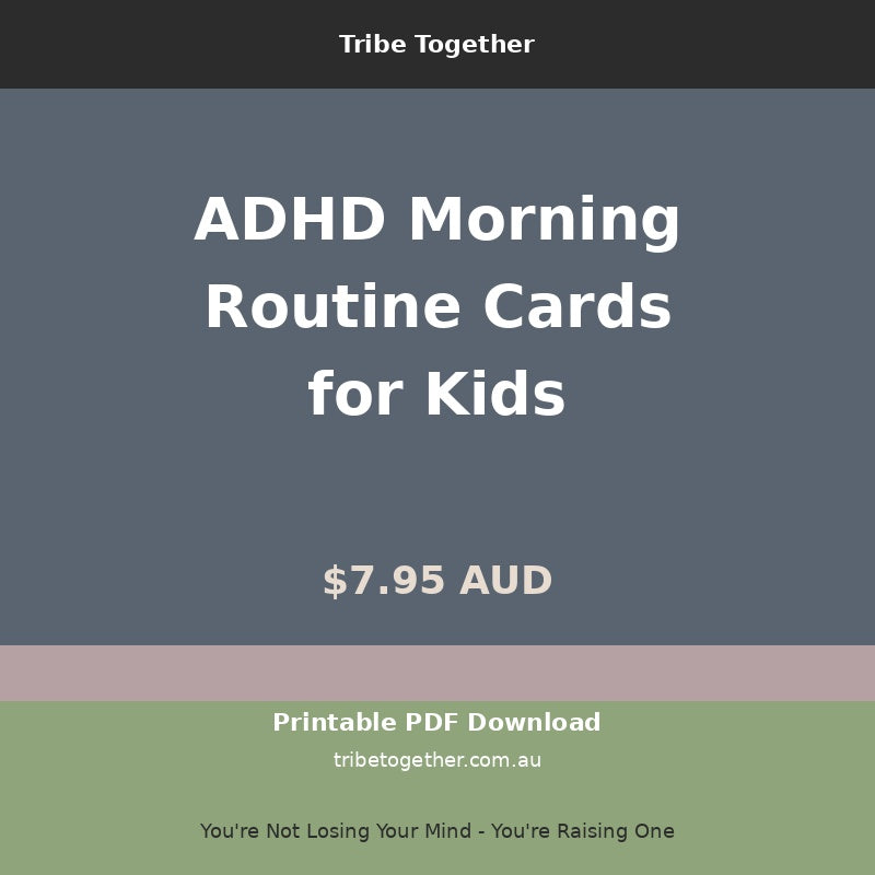 ADHD Morning Routine Cards for Kids