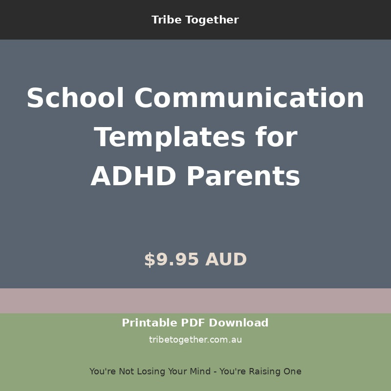 School Communication Templates for ADHD Parents