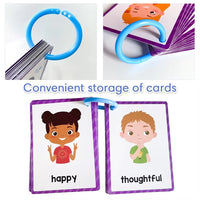 Kids Emotion Flashcards — 28 Feelings & Expressions for ADHD & Emotional Intelligence