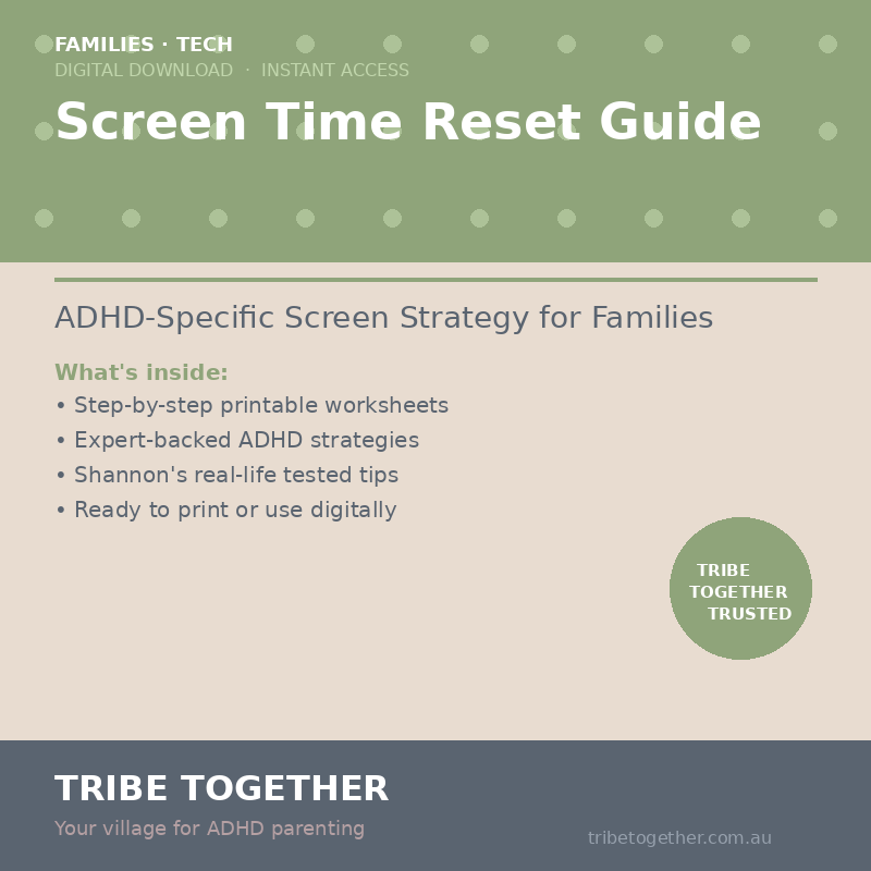 Screen Time Reset Guide — ADHD-Specific Screen Strategy for Families
